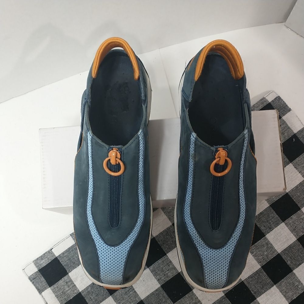 COLE HAAN Women's Blue/Orange Zip Slingback Air Sneakers Size US 6.5B D15149 - Picture 5 of 10
